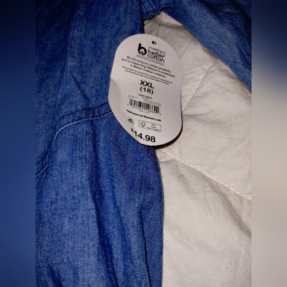 Lovely button down jean dress size 18 XXL - Picture 2 of 5